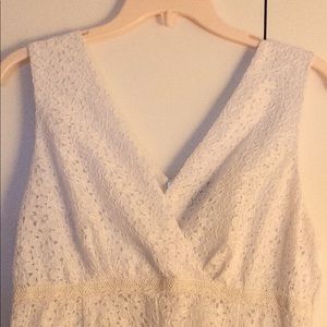 👗 Cotton lace wrap style dress